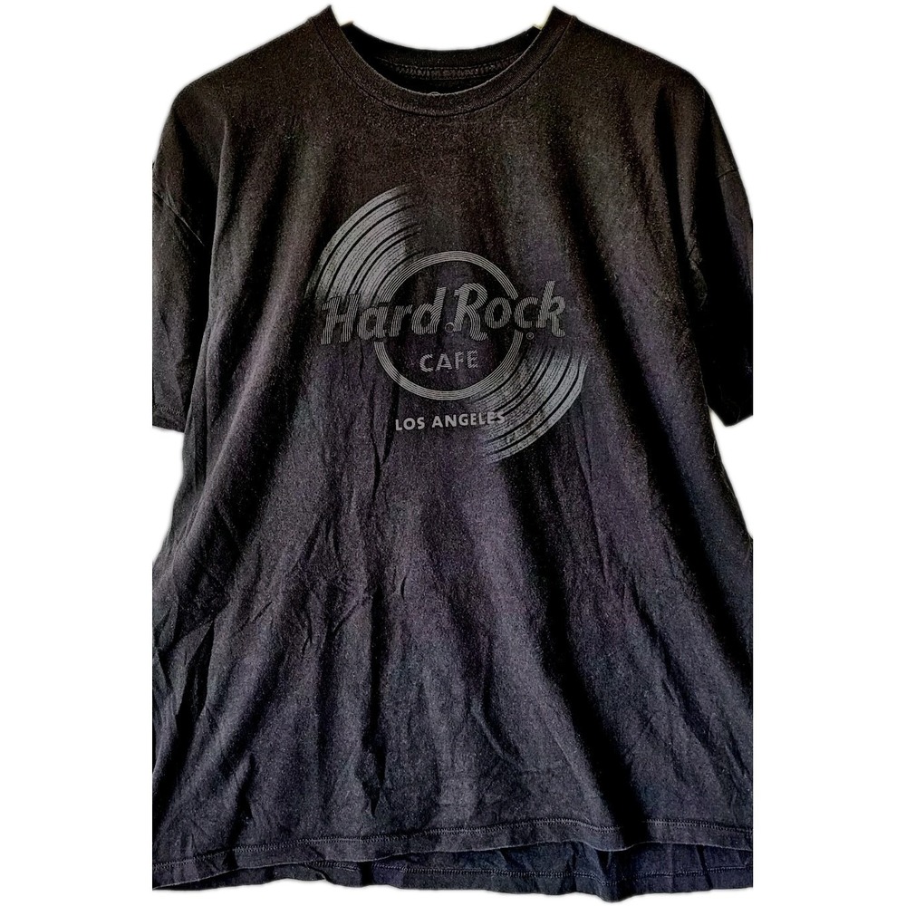 Hard Rock Cafe Los Angeles Black T-Shirt Sz 2XL Casual Casino Travel Vacation